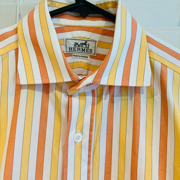 *Authentic* Hermes Dress Shirt Sz 15.5 x 39 - Picture 11 of 12